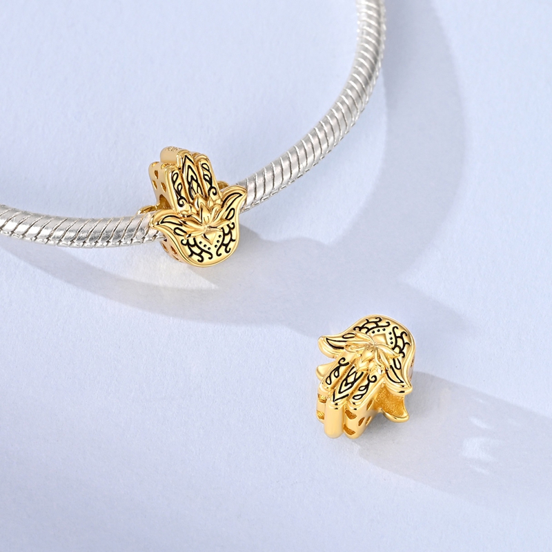 Elegant S925 Silver Beads Charms for Women's Pendant Jewellery Making